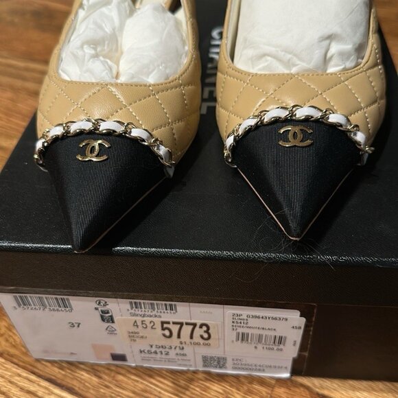 Chanel Slingback w Box & Dustbags - Picture 3 of 7